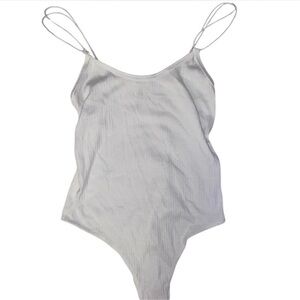 women’s white tank top bodysuit